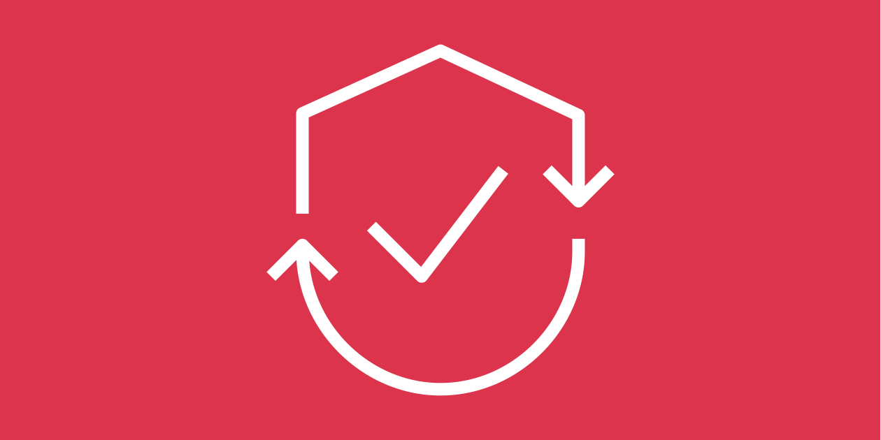 AWS Continuum product artwork showing the remediation cycle and an approval check.