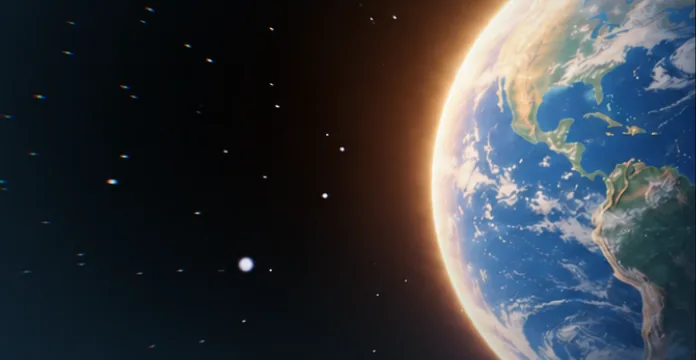 Official OpenAI artwork for GPT-6.1 Terra, showing Earth against a dark star field; model branding, not a product demonstration.